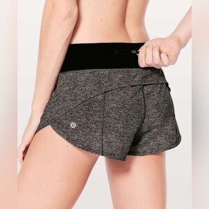 Lululemon Speed Up Short *2.5" Heather Lux Multi Black / Black